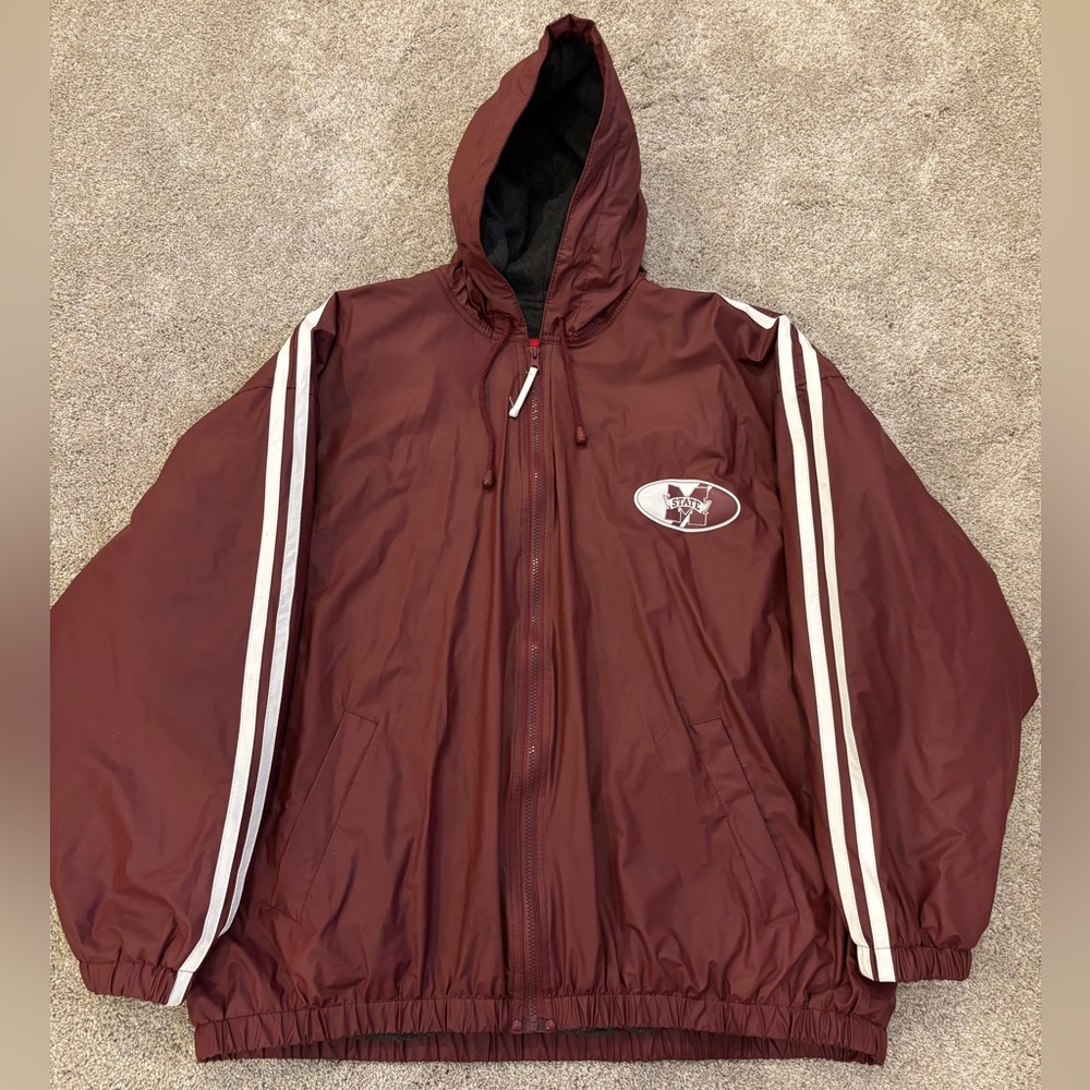 Collegiate Licensed Product Mississippi State Bulldogs Rain Jacket Mens 2XL